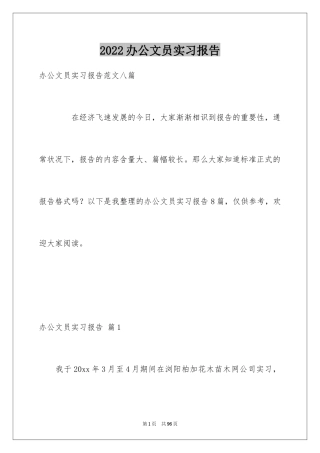 2024办公文员实习报告_11