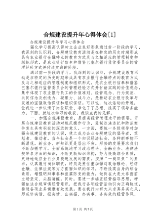 合规建设提升年心得体会[1]