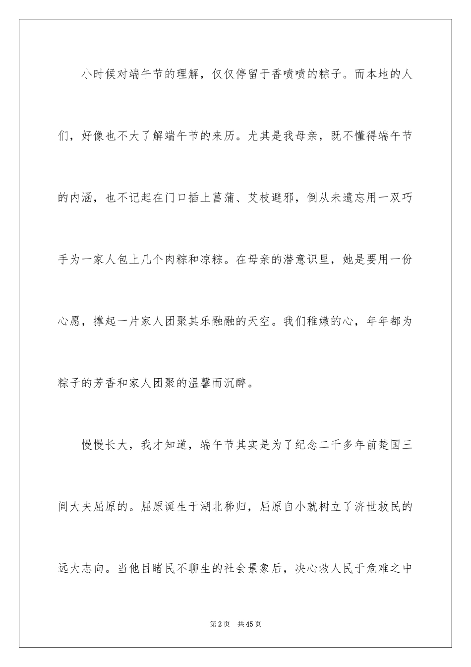 2024写端午节的作文900字_17_第2页