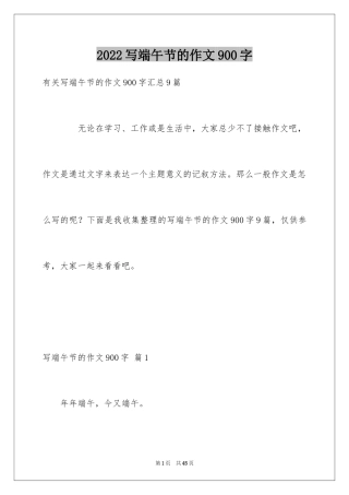 2024写端午节的作文900字_17