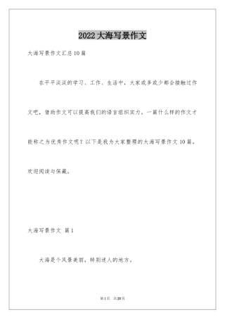 2024大海写景作文_87
