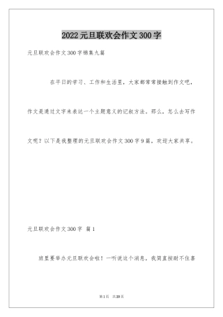 2024元旦联欢会作文300字_5
