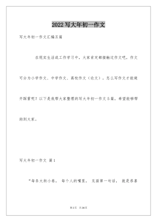 2024写大年初一作文_18