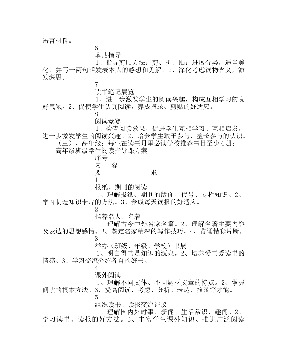 教导处范文小学读书月活动指导方案 _第3页