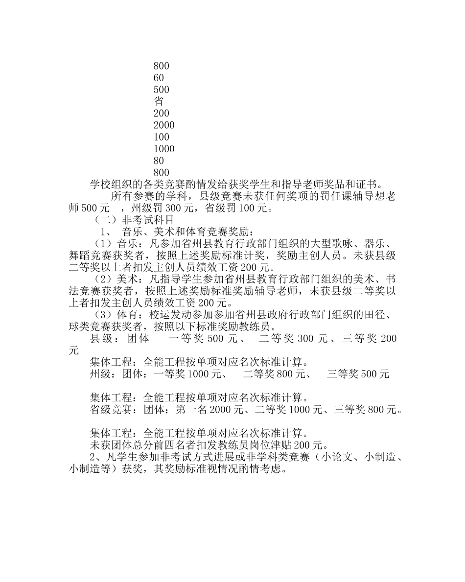 教导处范文学科竞赛管理及奖励方案 _第3页