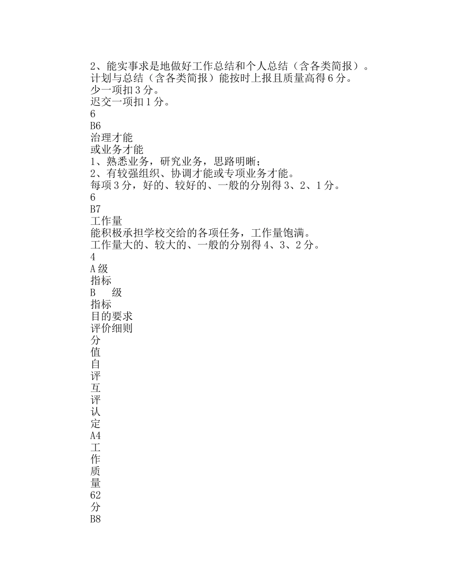 教导处范文学校中层干部素质要求及评价细则 _第3页