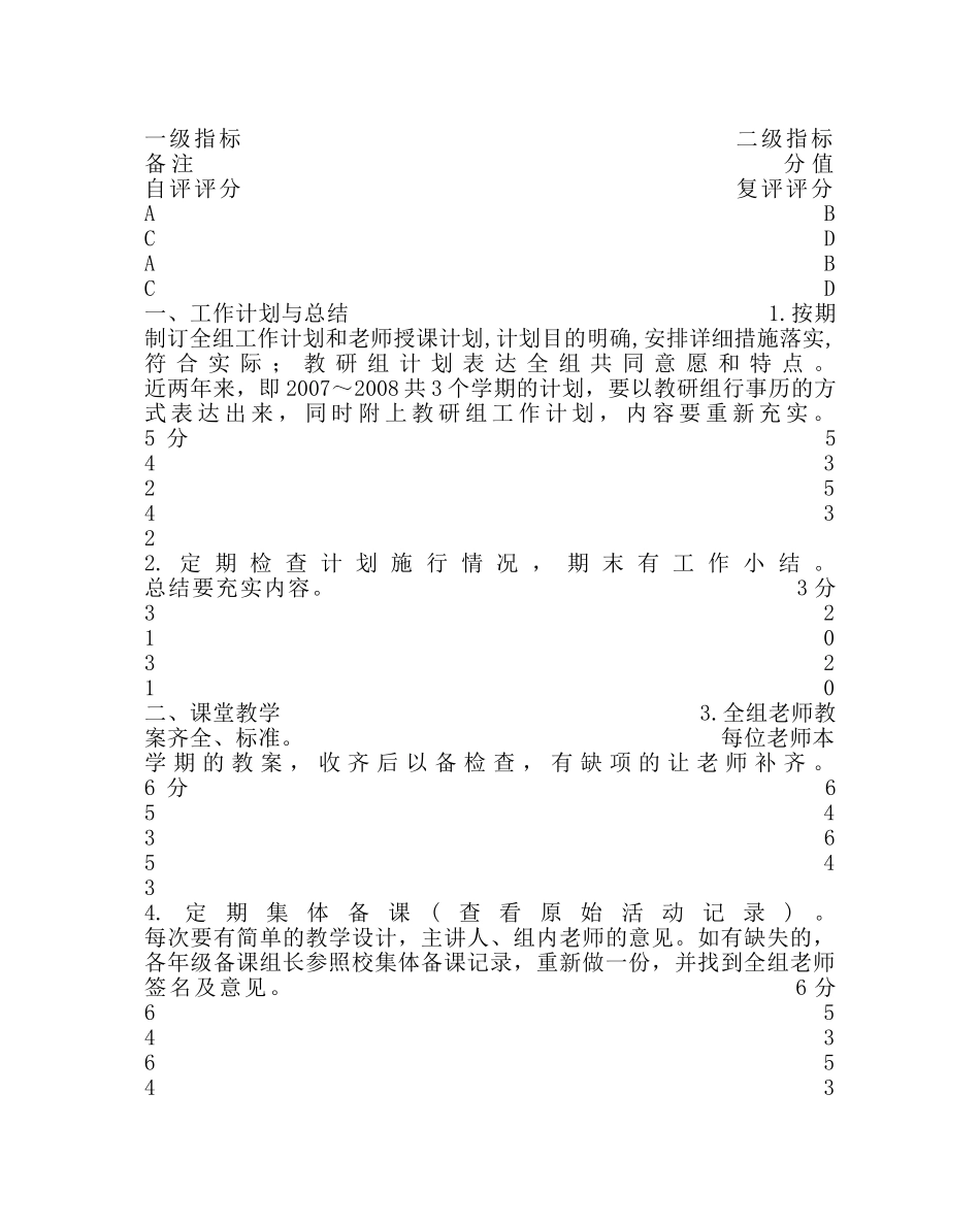 教导处范文先进学科教研组评选方案 _第2页