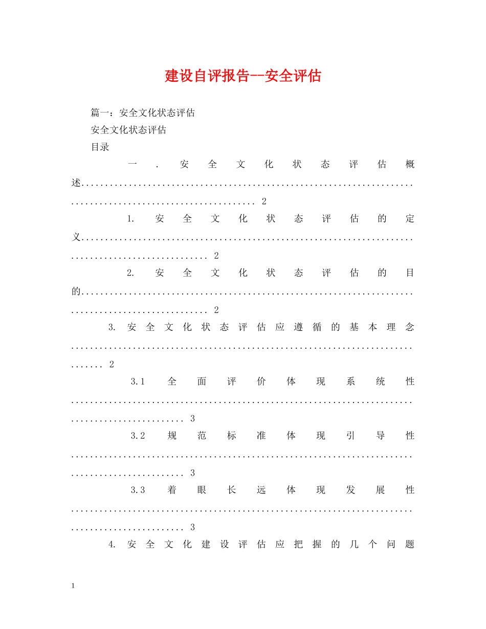 建设自评报告--安全评估 _第1页