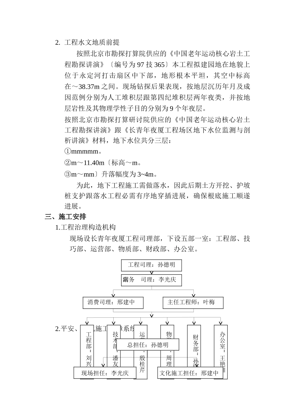 建筑行业长青大厦工程地下结构施工组织设计方案 _第2页