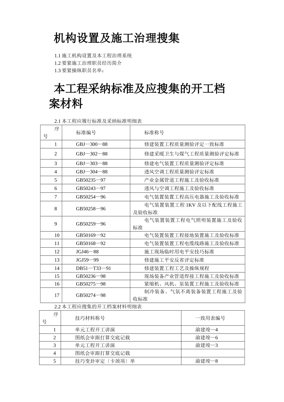 建筑行业重庆某大厦安装工程施工组织设计 _第2页