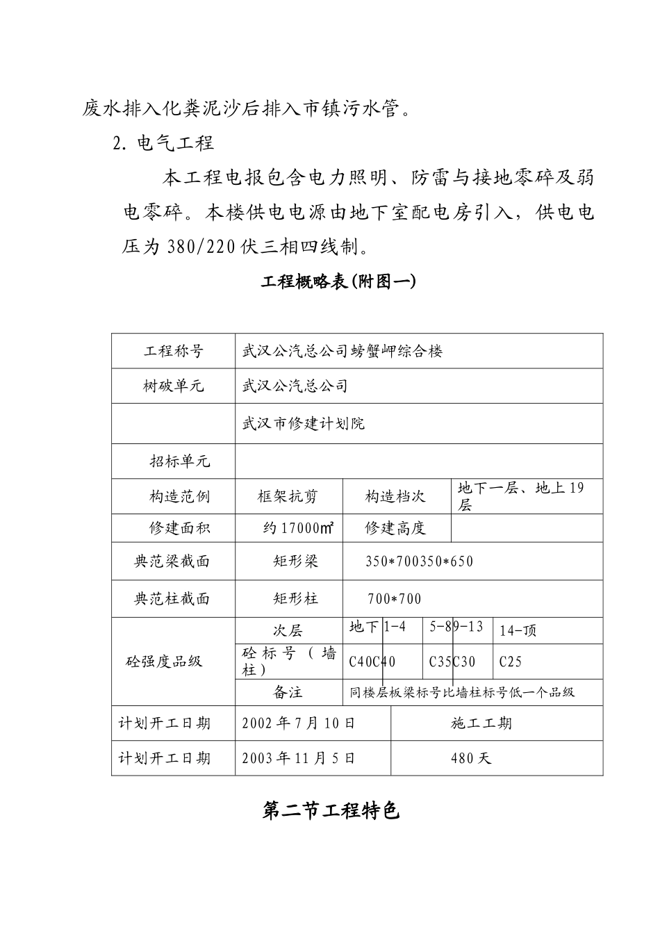 建筑行业邮电办公楼施工组织设计 _第2页