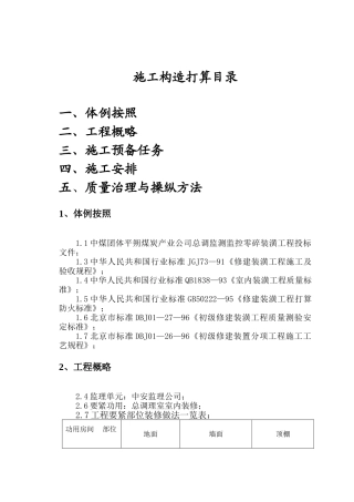 建筑行业装饰工程施工组织方案 