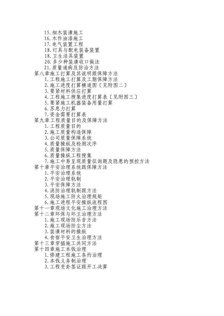 建筑行业装饰工程施工组织方案范本 _第2页