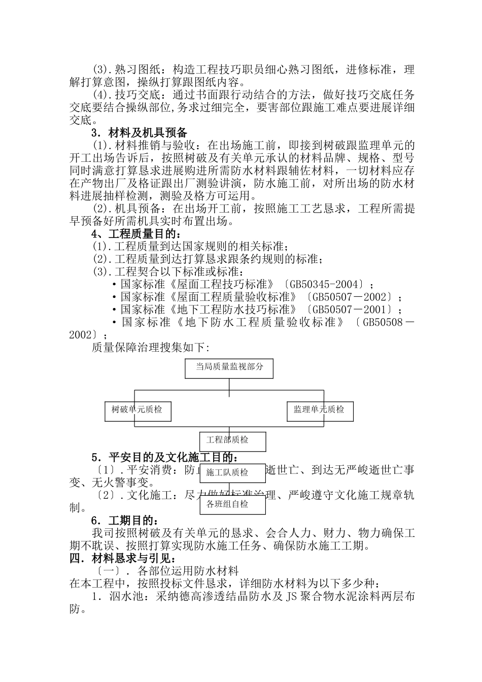 建筑行业装修防水工程施工组织设计 _第3页