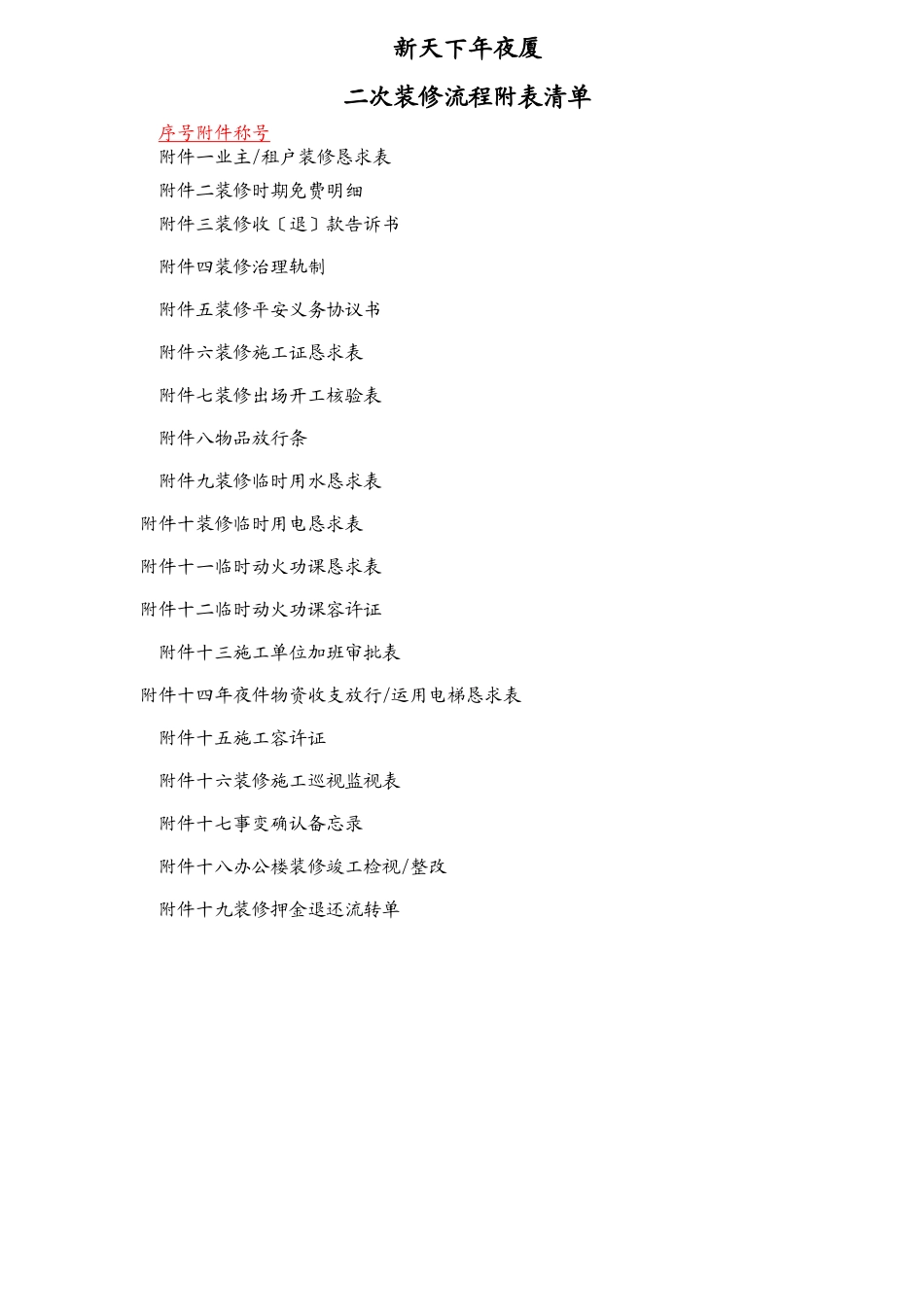 建筑行业装修程序指南及表格 _第2页