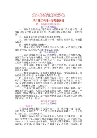 建筑行业浙江省台缙高速公路台州至仙居段施工组织设计 