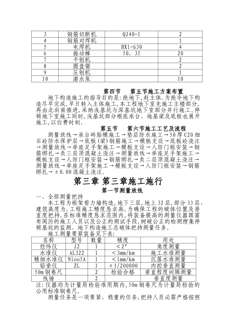 建筑行业永盛世纪大厦地下室施工方案 _第3页