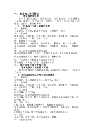 建筑行业桩基施工专项方案 