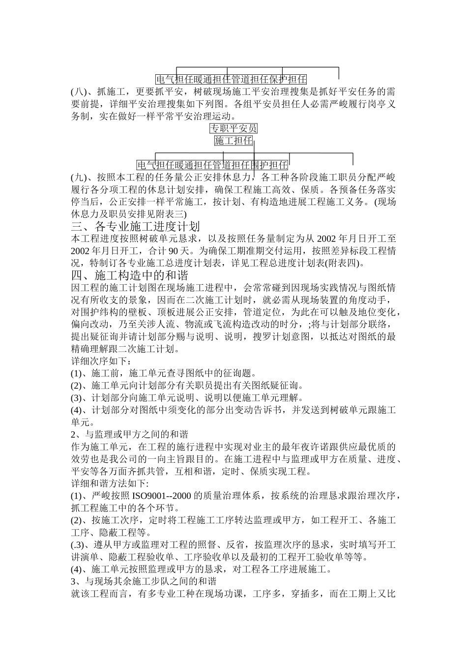 建筑行业无菌室中央净化系统工程施工组织设计方案 _第3页