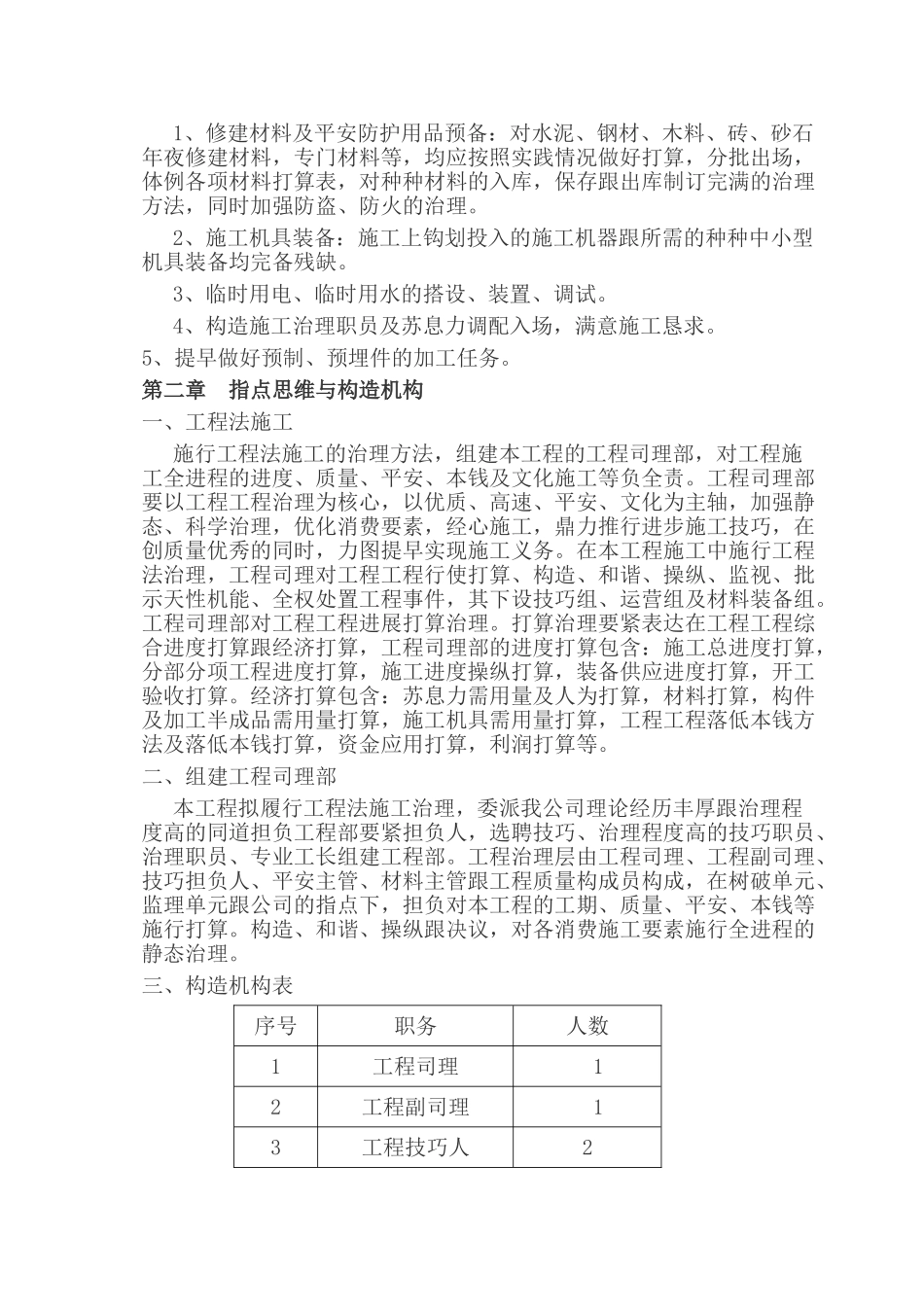 建筑行业新农村工程施工组织设计 _第2页