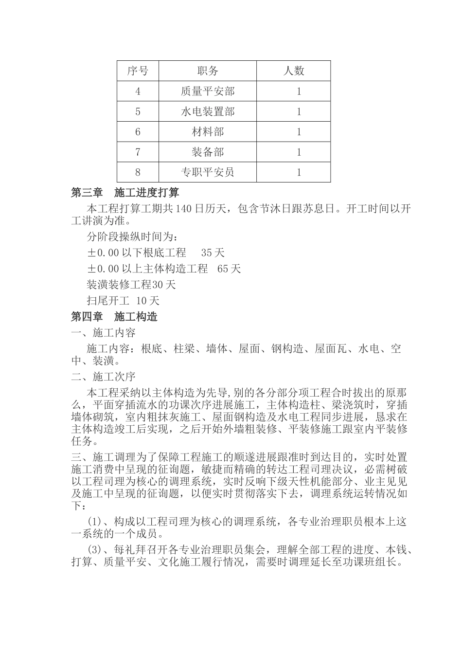 建筑行业新农村工程施工组织设计 _第3页