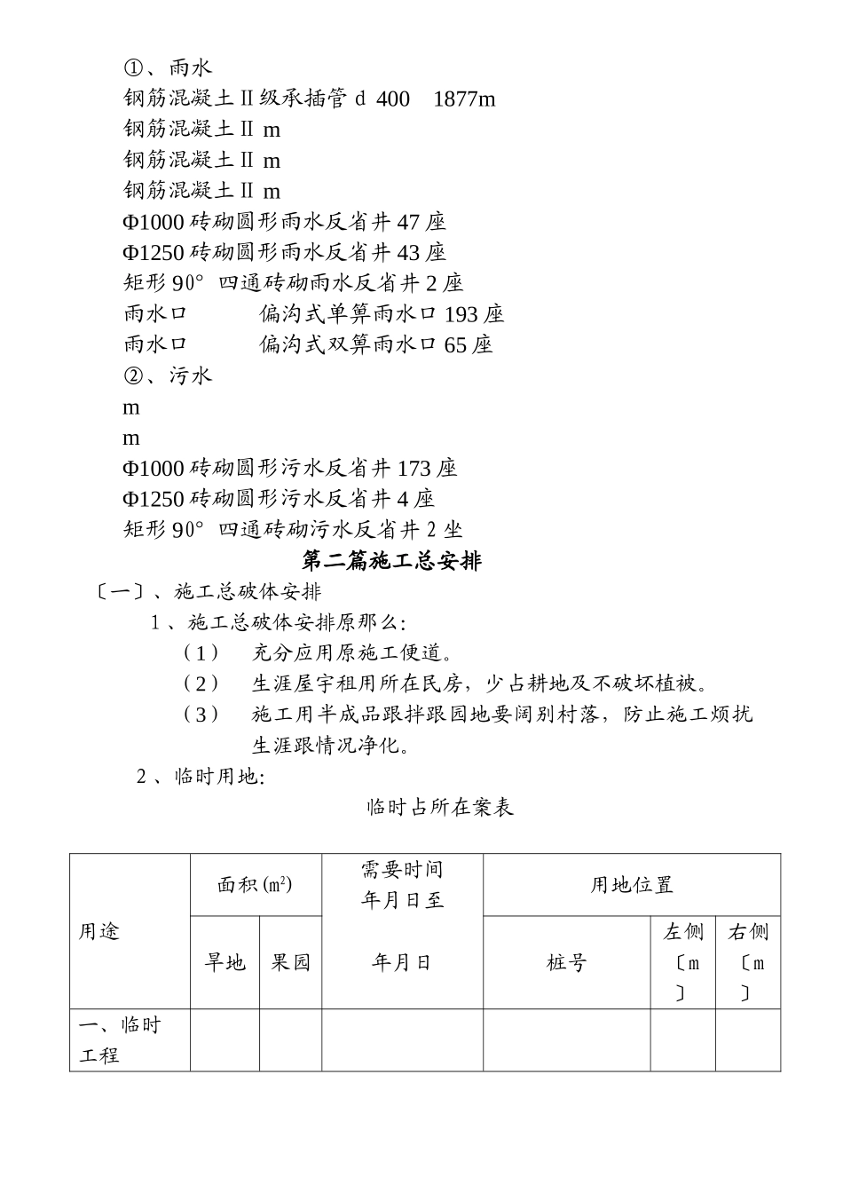 建筑行业新密市某产业集聚区道路工程(投标)施工组织设 _第2页