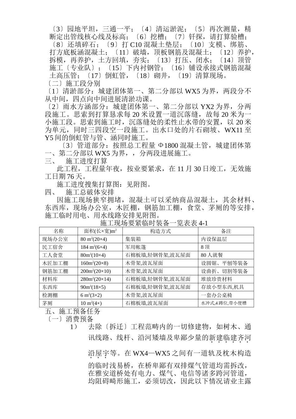 建筑行业咸阳路污水处理厂工程厂外管道工程施工组织设计方案 (2) _第2页