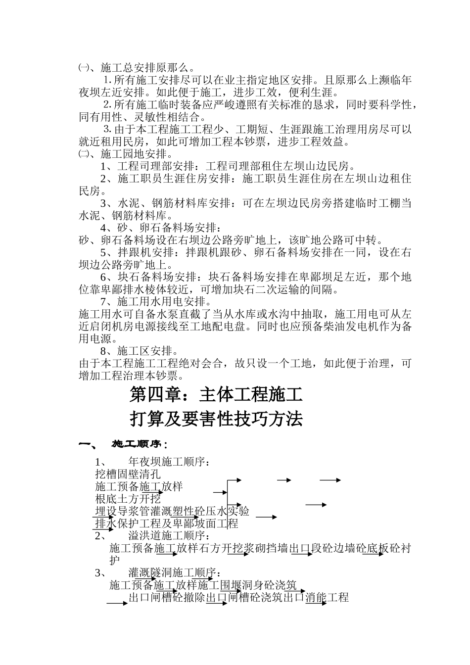 建筑行业县翻身水库施工组织设计方案 _第2页