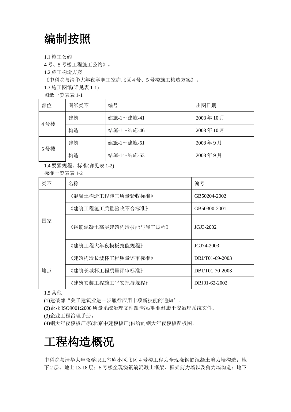 建筑行业中科院与清华大学职工住宅北区4号、5号楼模板工程施工组织设计方案 _第2页