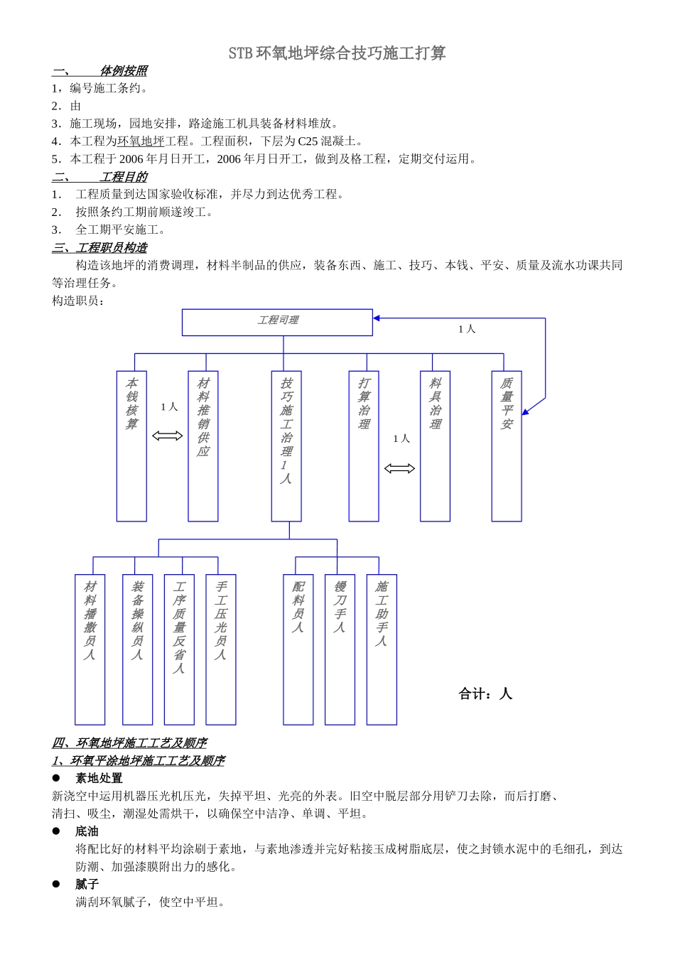 建筑行业STB环氧地坪综合技术施工组织设计方案 _第1页
