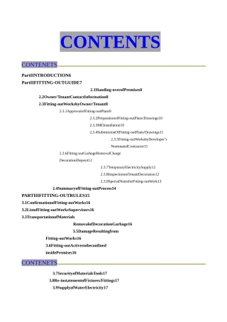 建筑行业MANAGEMENT MANUAL 