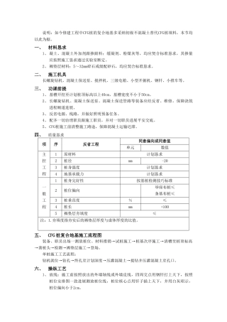 建筑行业CFG桩复合地基处理工程 
