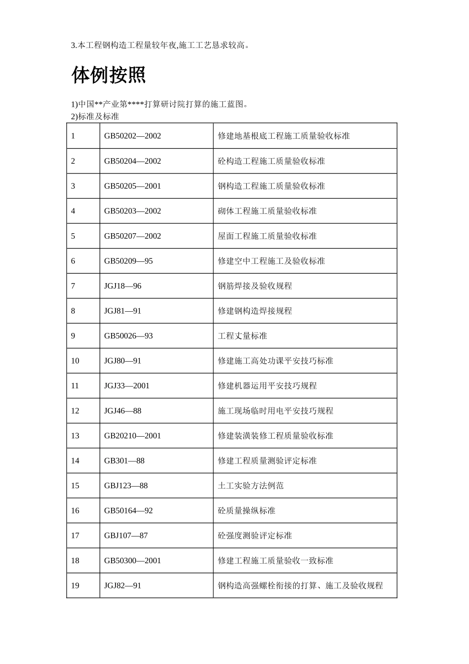 建筑行业49-柴油机预装车间工程施工组织设计 _第3页
