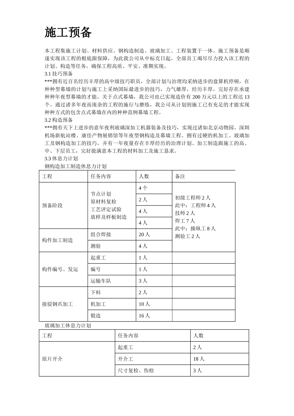 建筑行业25-某大学游泳跳水馆点连接玻璃幕墙及玻璃屋顶工程施工方案 _第3页