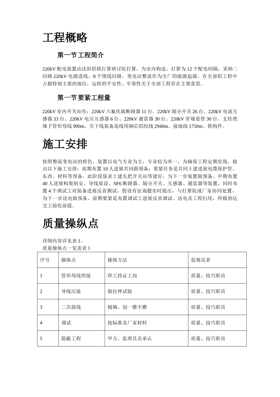 建筑行业220kV配电装置施工组织设计方案 _第2页