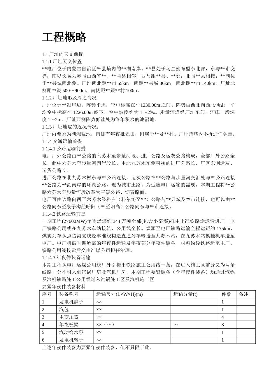 建筑行业22-内蒙古某电厂新建工程2×600MW机组#1标段施工组织设计 _第2页