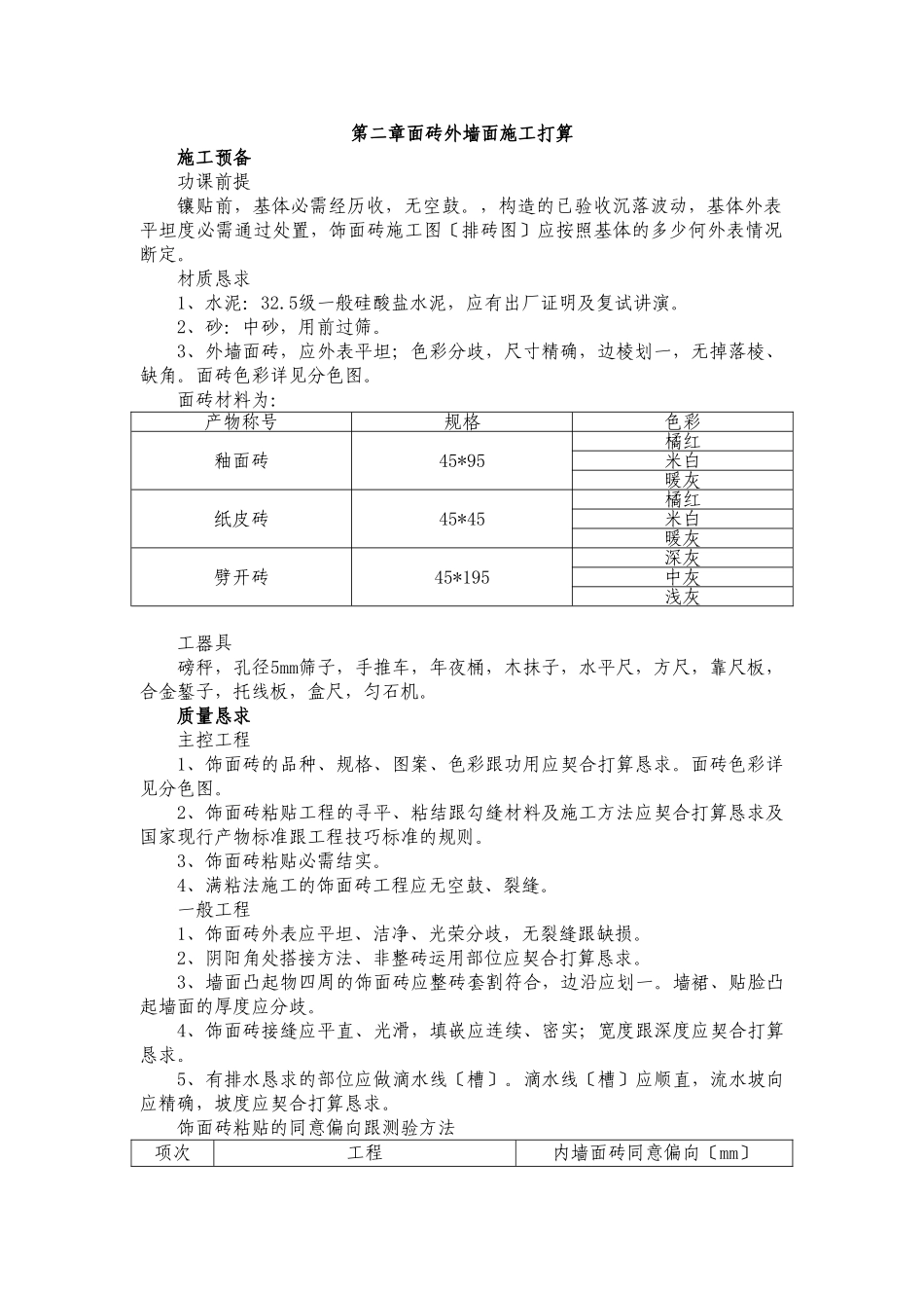 建筑行业19-外墙装饰施工方案 _第3页