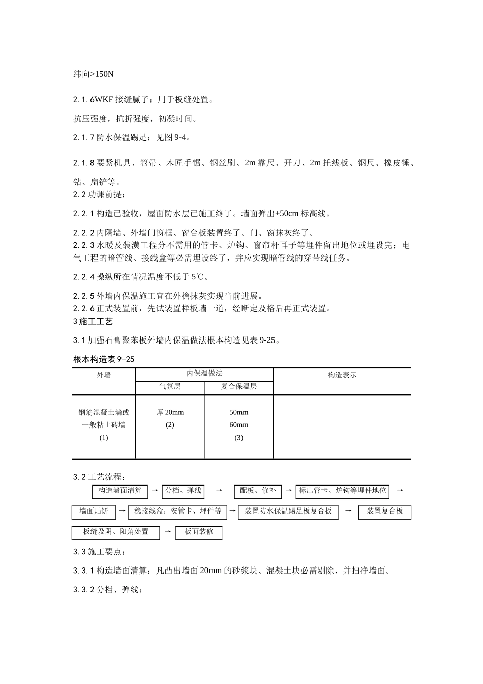 建筑行业020增强石膏聚苯复合板外墙内保温施工工艺 _第2页