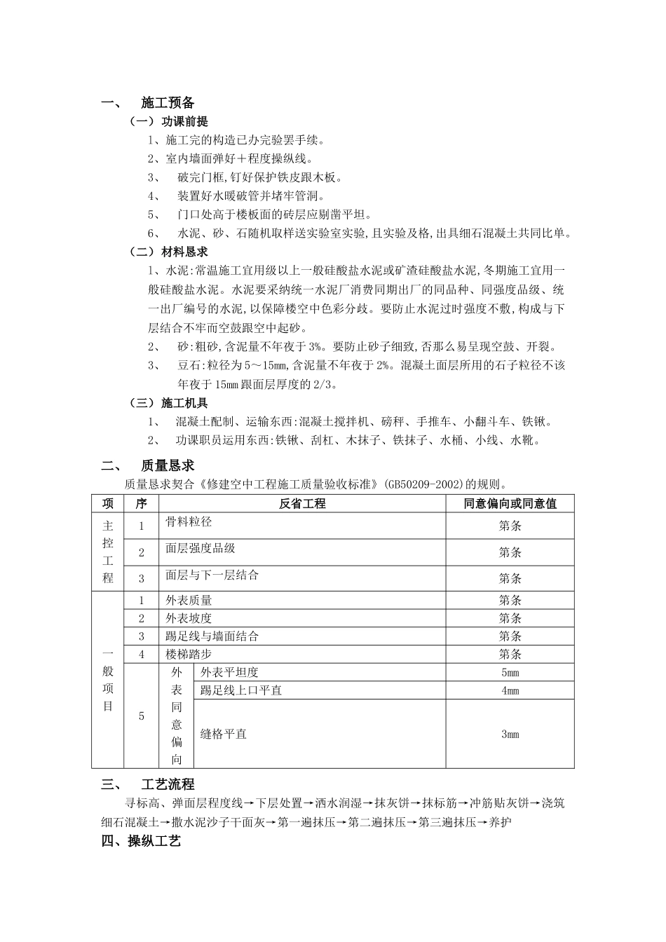 建筑行业018细石混凝土楼地面工程 _第1页