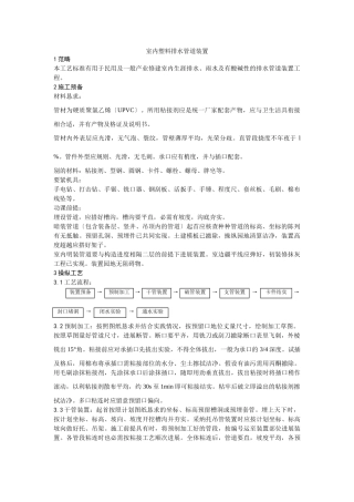 建筑行业004室内塑料排水管道安装 