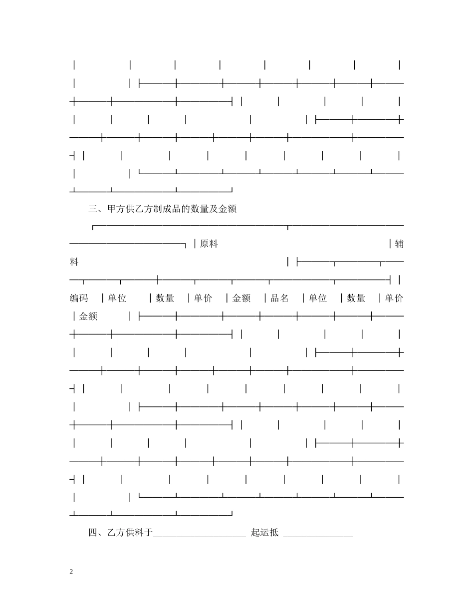 加工贸易合同模板 _第2页