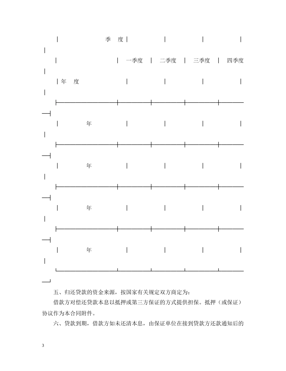 借贷合同范本_第3页