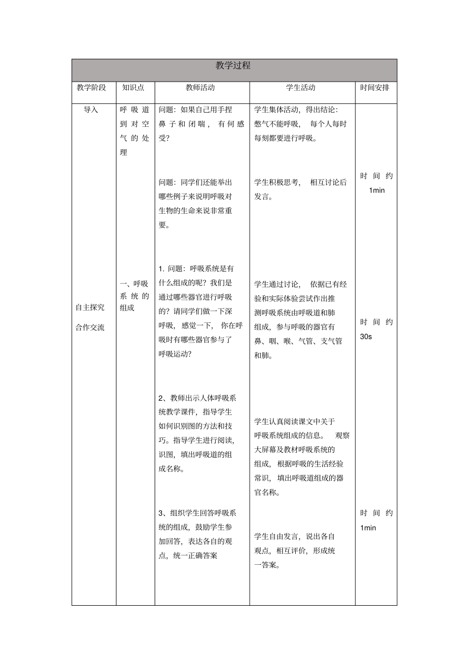 -人体的呼吸教学设计_第3页