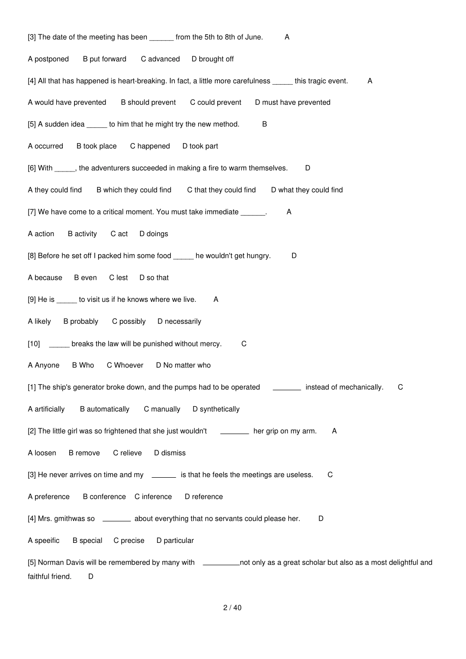 00015英语二自考标准答案_第2页