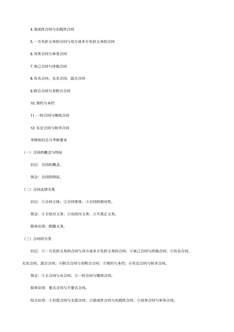 00230合同法自考大纲2015_第2页