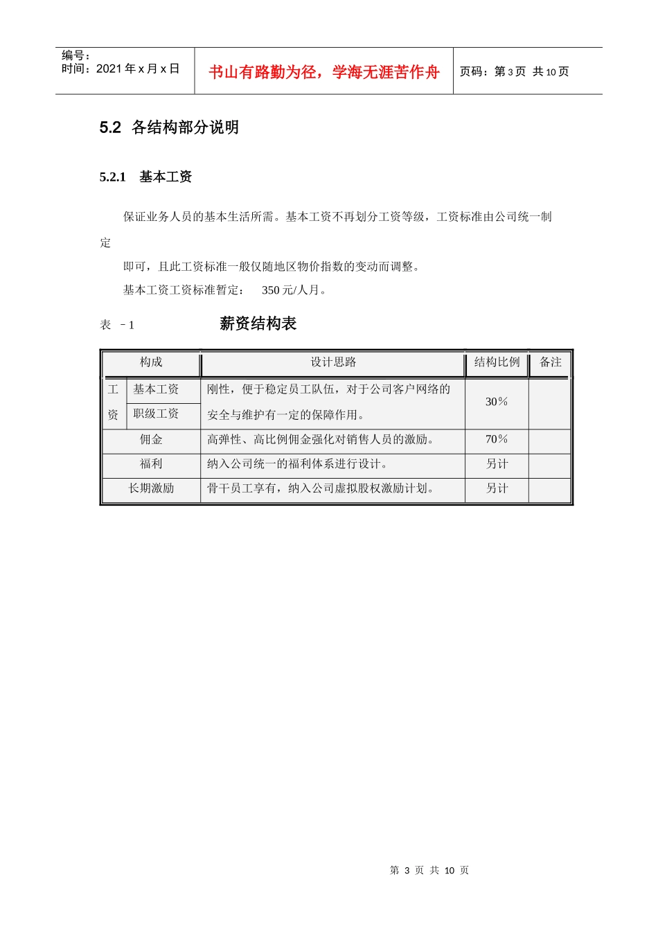销售人员薪资模式设计_第3页
