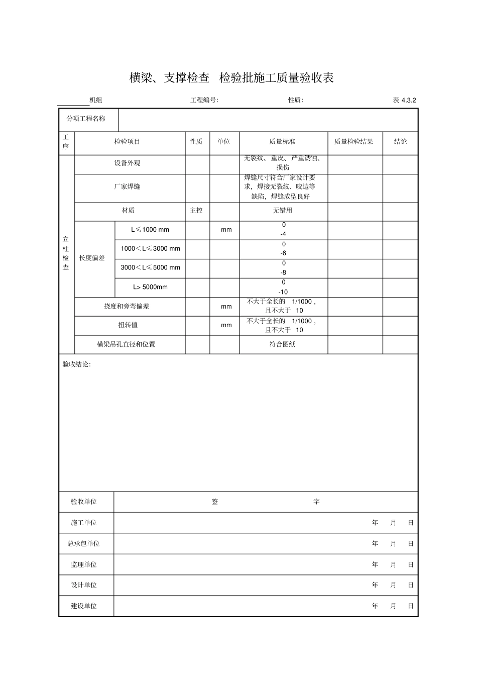 01锅炉机组通用验收表格_第3页