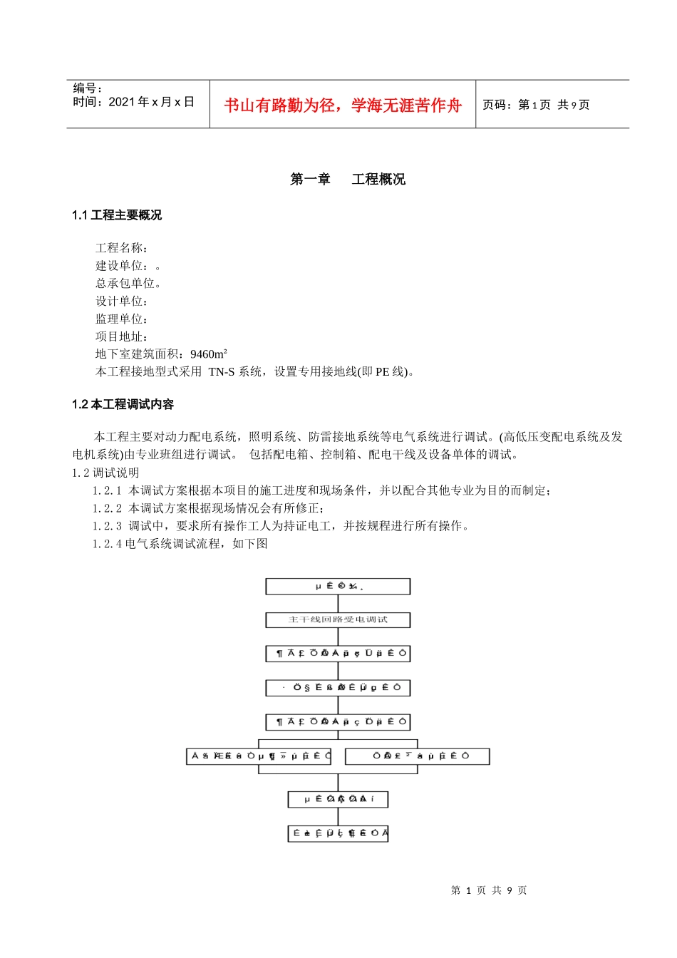 电气系统调试方案_第1页
