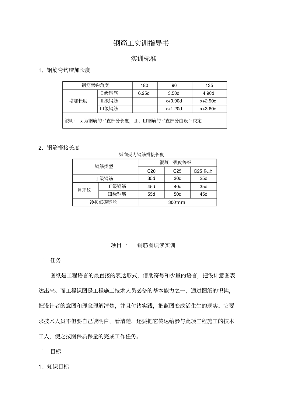 02钢筋工实训指导书汇编_第1页