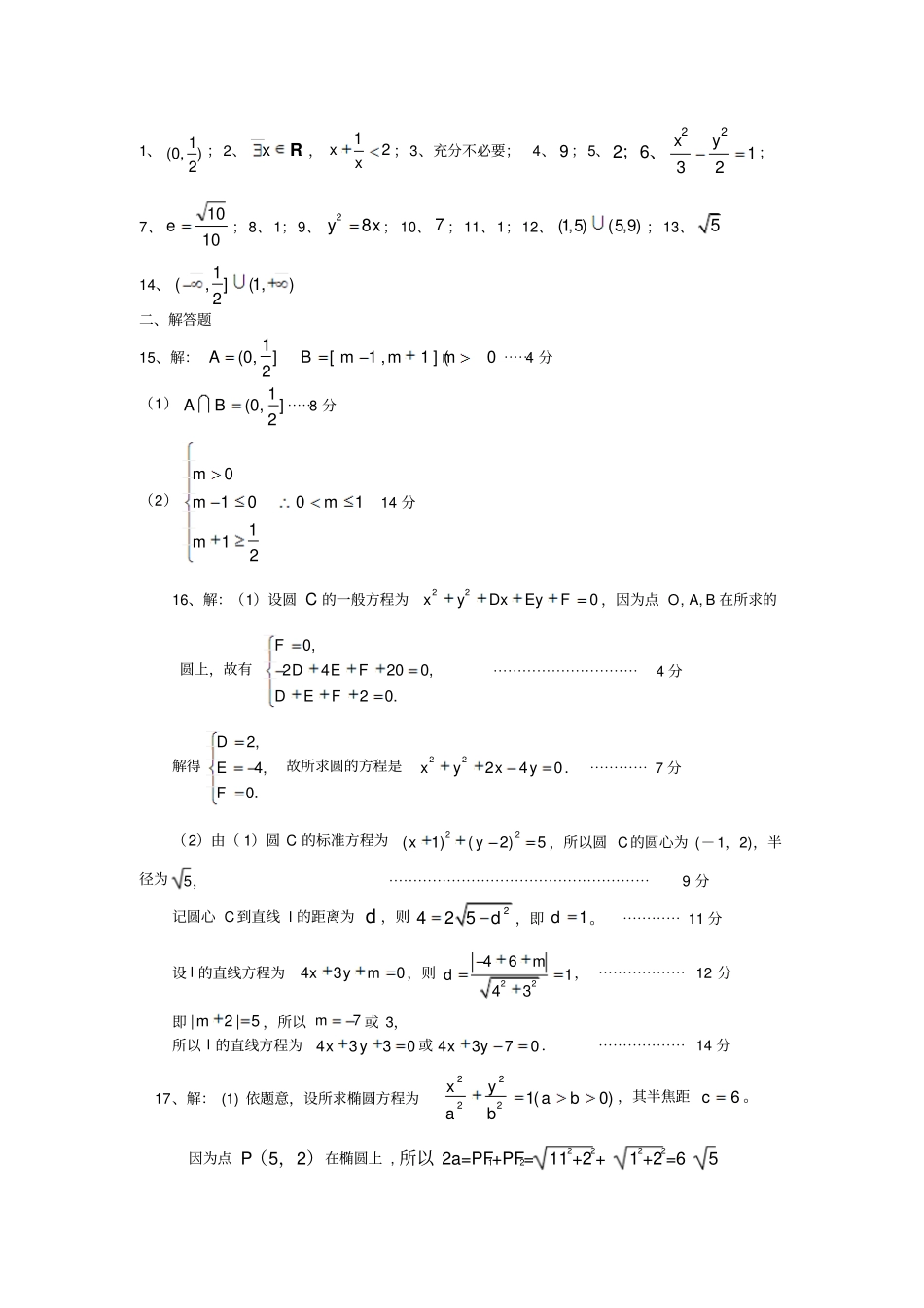 0333数学-江浦高级中学2012014学年高二期中复习迎考数学试题_第3页